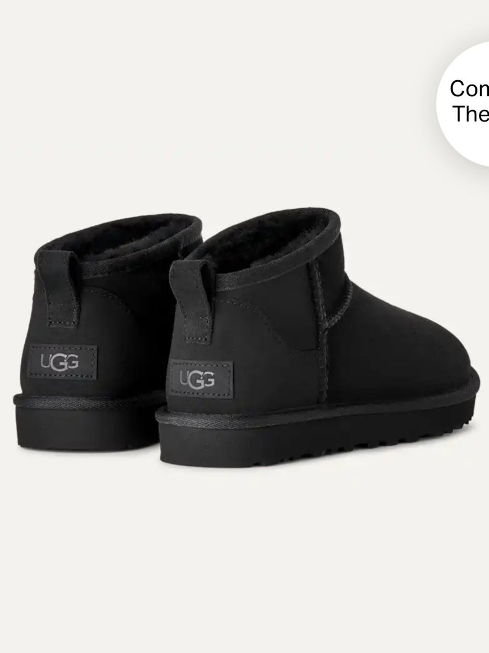 UGGS Classic Ultra Mini in Black